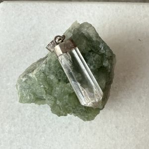 Kunzit, hänge silver