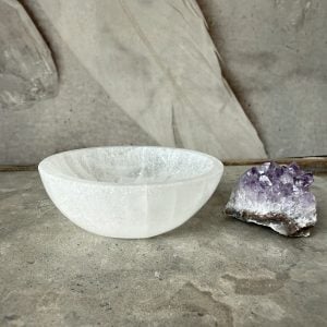 Selenit, skål 8 cm