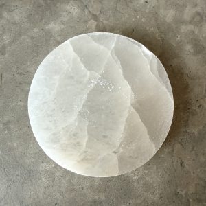 Selenit, cirkel laddningsplatta (8 cm)