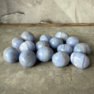 Blå Bandagat / Blue Lace Agate, trumlad