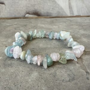 Akvamarin & Morganit, healingarmband