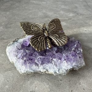 Fjäril i mässing, transformation, lätthet och själens frihet