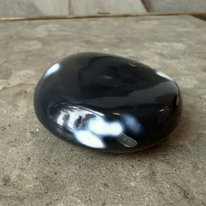 Späckhuggaragat / Orca Agate, Palmstone (O)