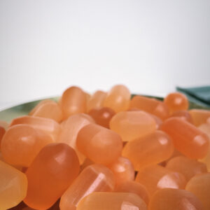 Orange/Peach Selenit, trumlad