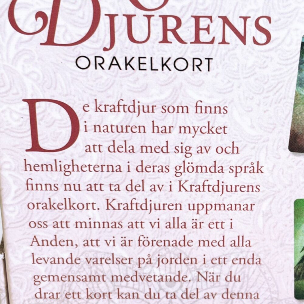 Kraftdjurens Orakelkort Kraftdjurens Orakelkort