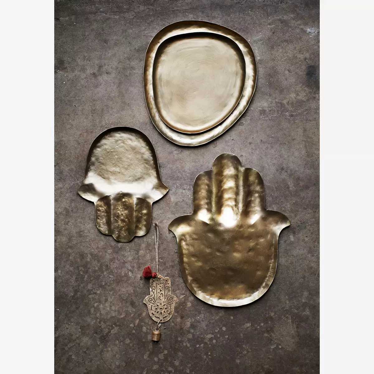 Fatimas hand / Hamsa, hamrad för hand