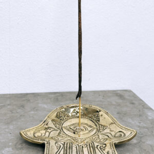 Fatimas hand / Hamsa, rökelsehållare brons