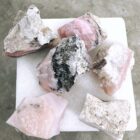 Rå rosa opal