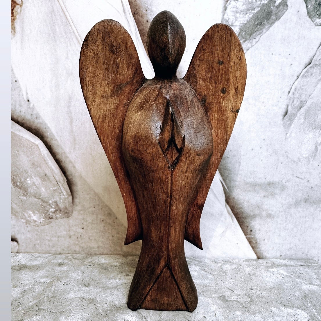 Ängel i trä, 19 cm