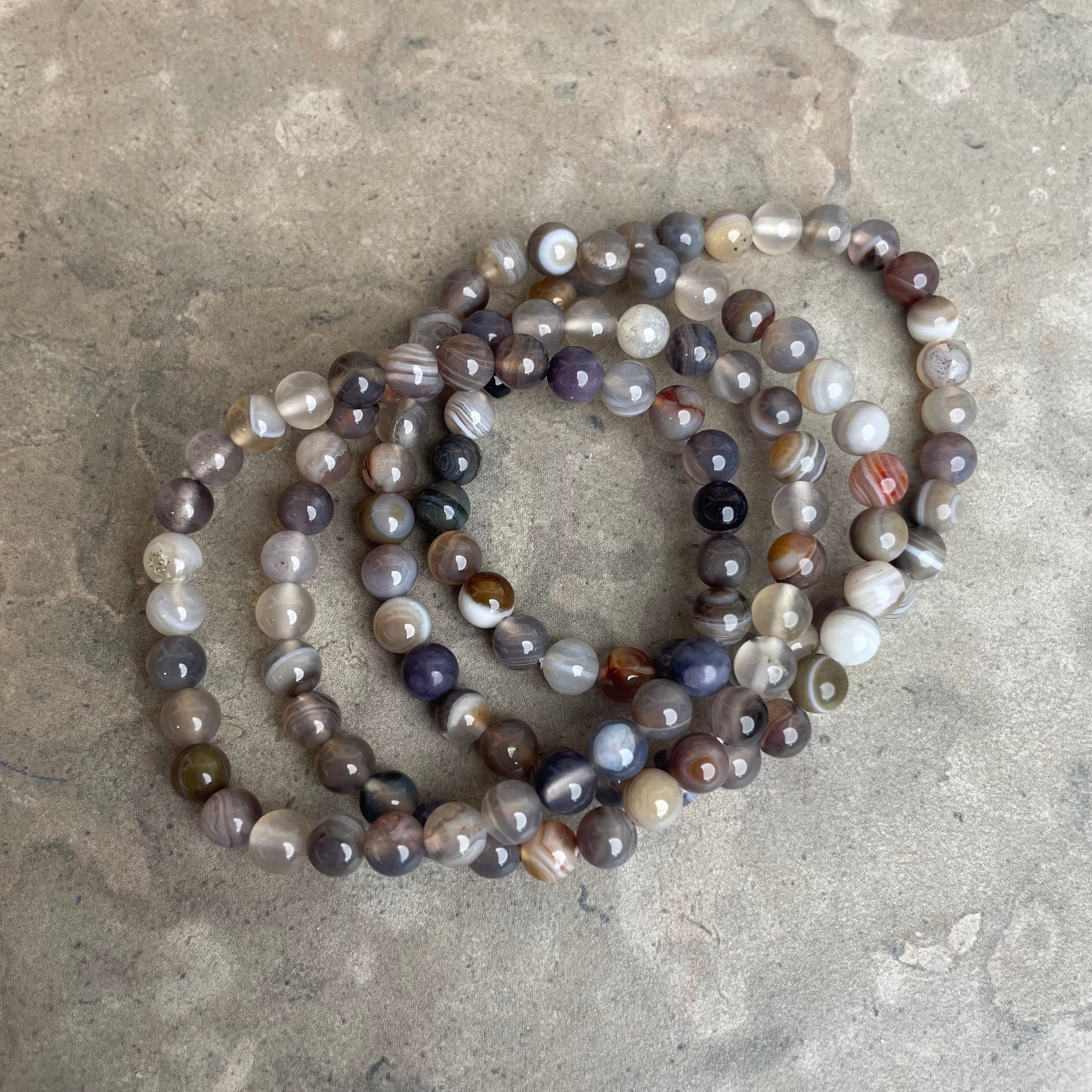 Botswana Agat, armband 6 mm