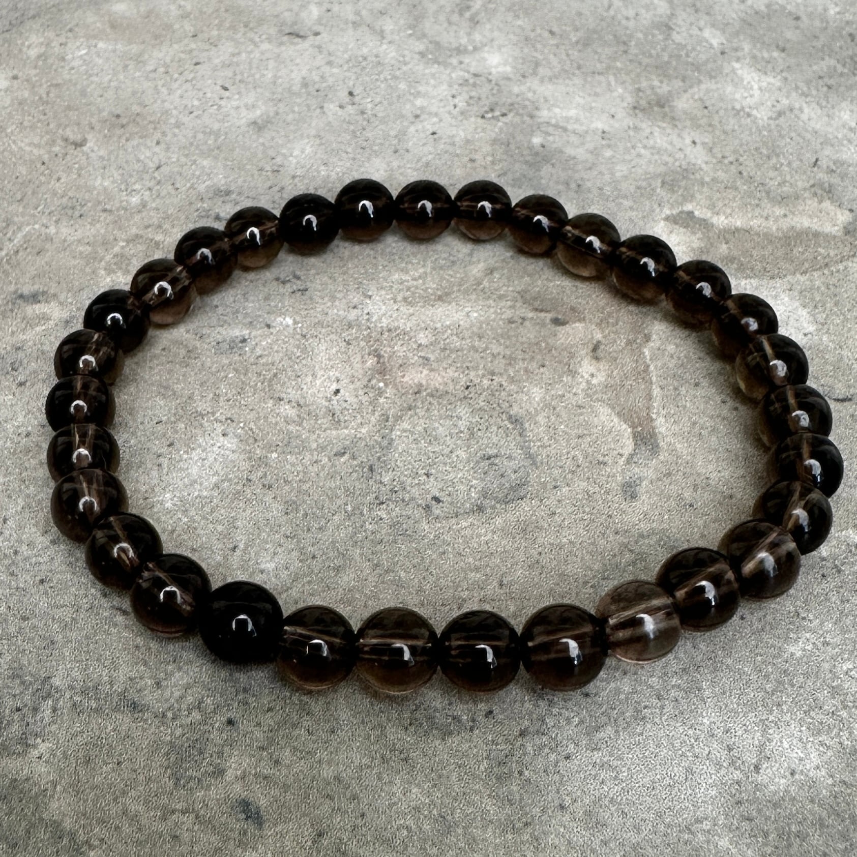 Rökkvarts, armband 6 mm Rökkvarts, armband 6 mm