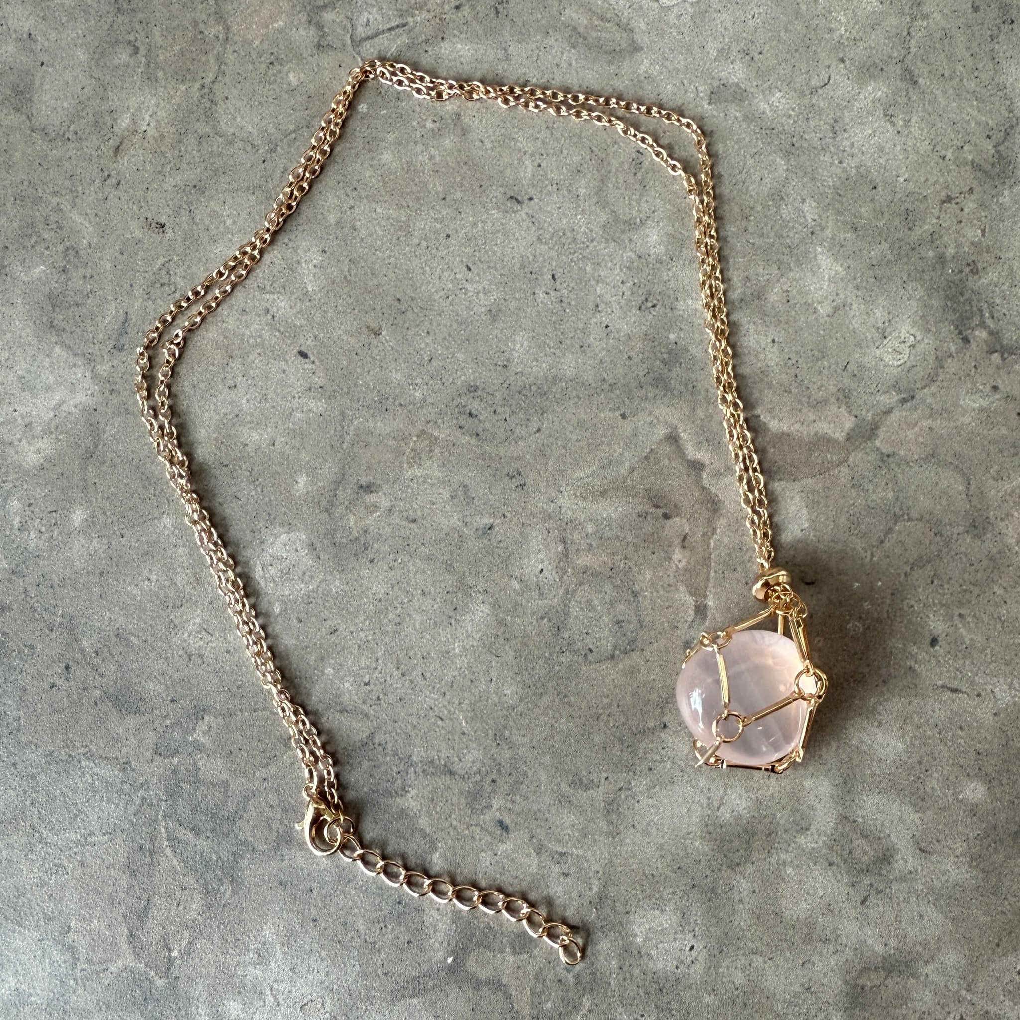 Halsband för kristall, guld