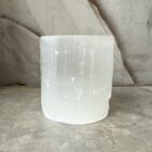 Selenit, lykta rund 8 cm